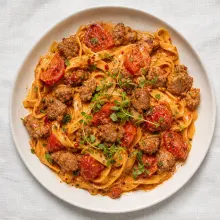 Salsiccia-Tomatenrahm